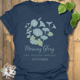 September Morning Glory T-shirt Heather Navy / S T-Shirt