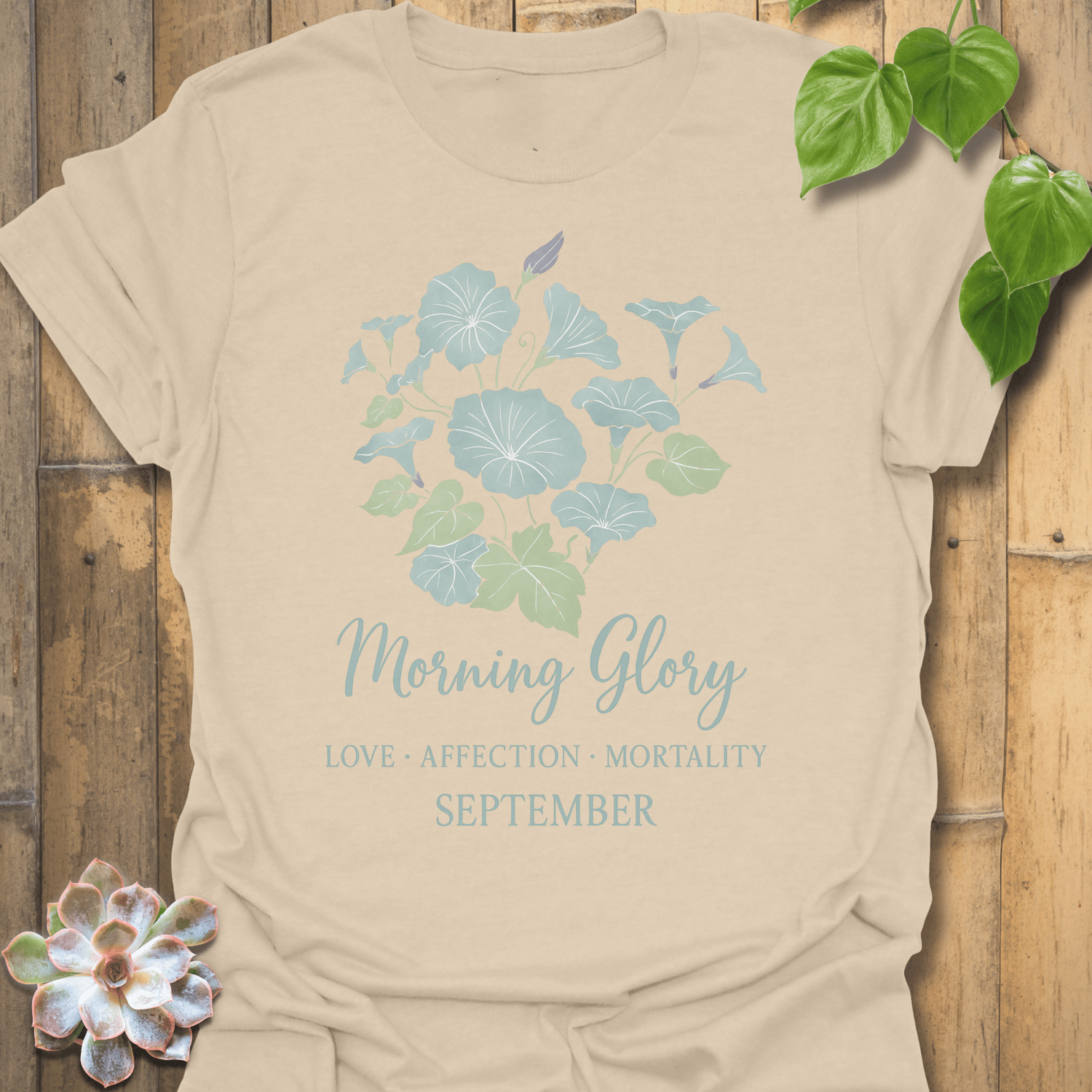 September Morning Glory T-shirt Sand / S T-Shirt