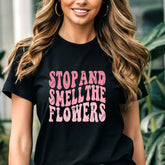 Smell The Flowers T-shirt Black / S T-Shirt