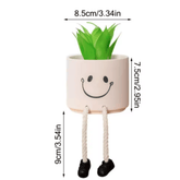 Smiley Character Plant Pot with Dangly Legs – Clearance