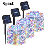 Solar String Lights - Waterproof LED Fairy Lights for Outdoor Decor Color 3PC / 5M 50LED 400mAh String Lights