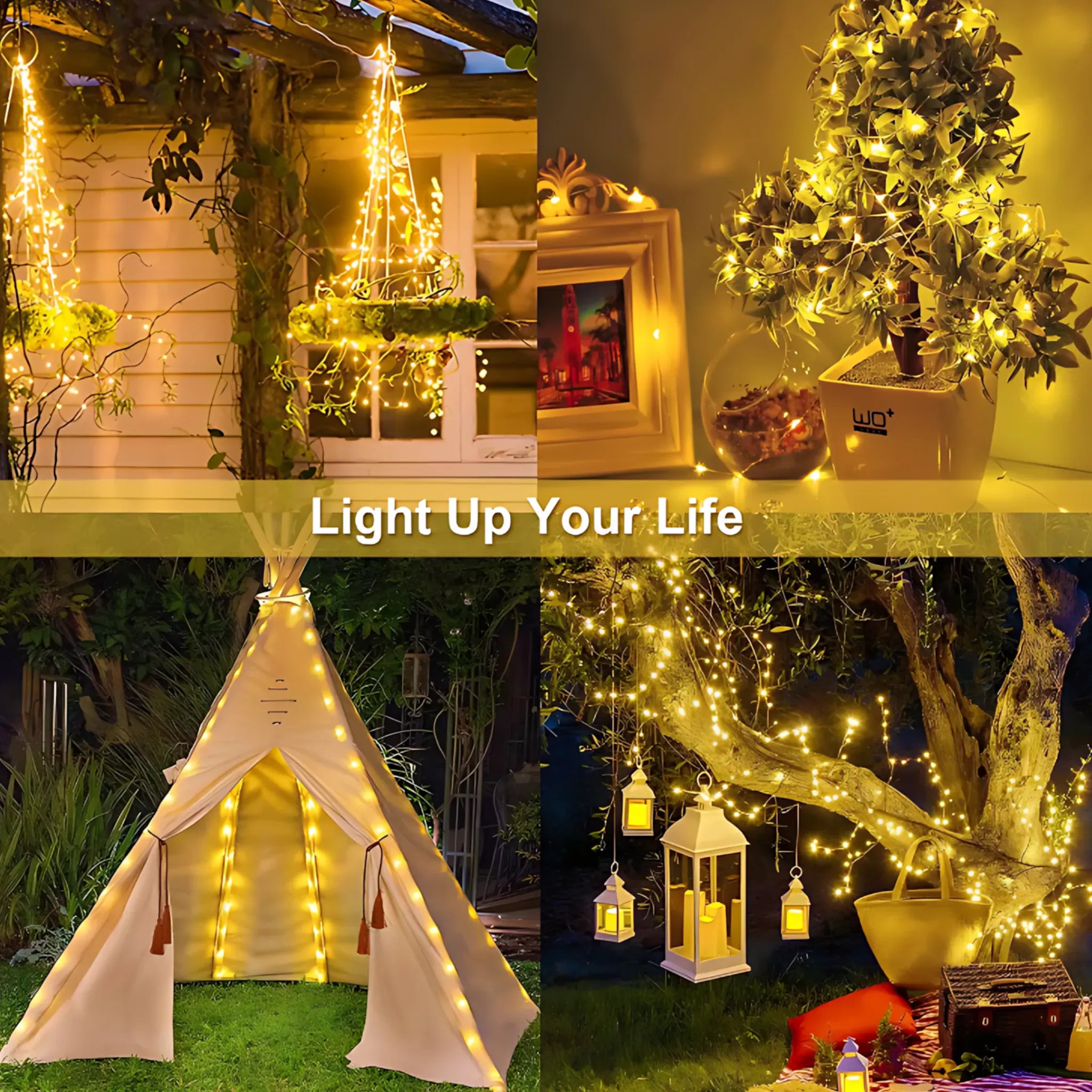 Solar String Lights - Waterproof LED Fairy Lights for Outdoor Decor String Lights