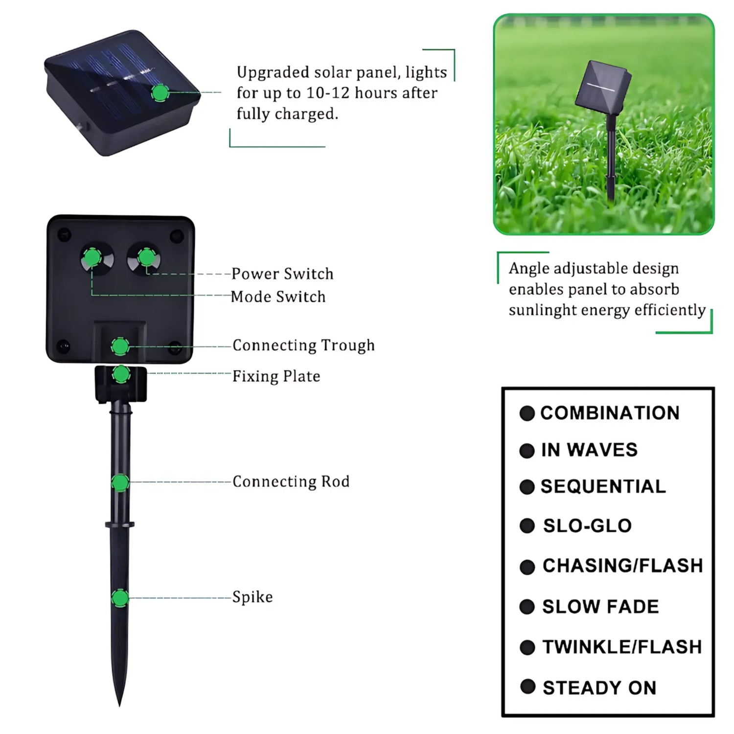 Solar String Lights - Waterproof LED Fairy Lights for Outdoor Decor String Lights