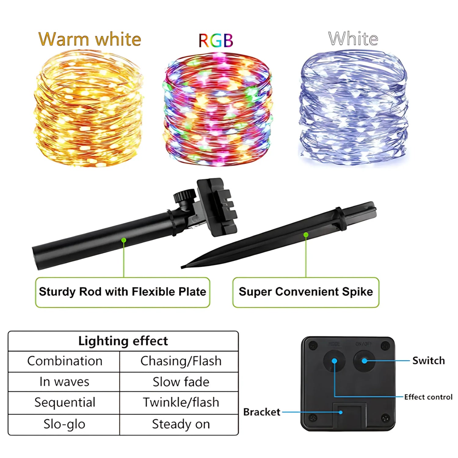 Solar String Lights - Waterproof LED Fairy Lights for Outdoor Decor String Lights