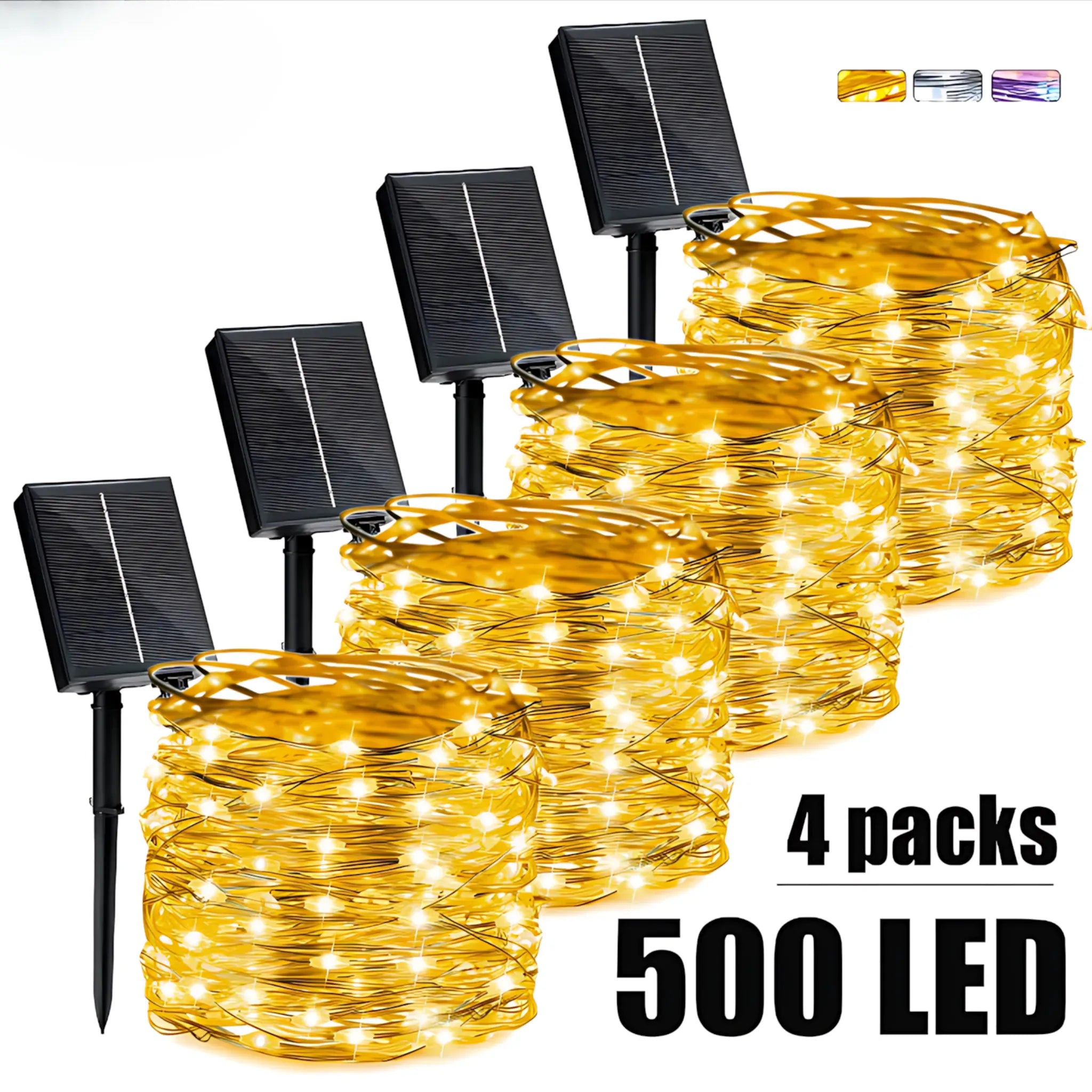 Solar String Lights - Waterproof LED Fairy Lights for Outdoor Decor String Lights