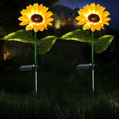 Solar Sunflower Lights - LED Garden Decor for Outdoor Beauty Solar Lights