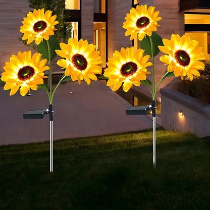 Solar Sunflower Lights - LED Garden Decor for Outdoor Beauty Solar Lights