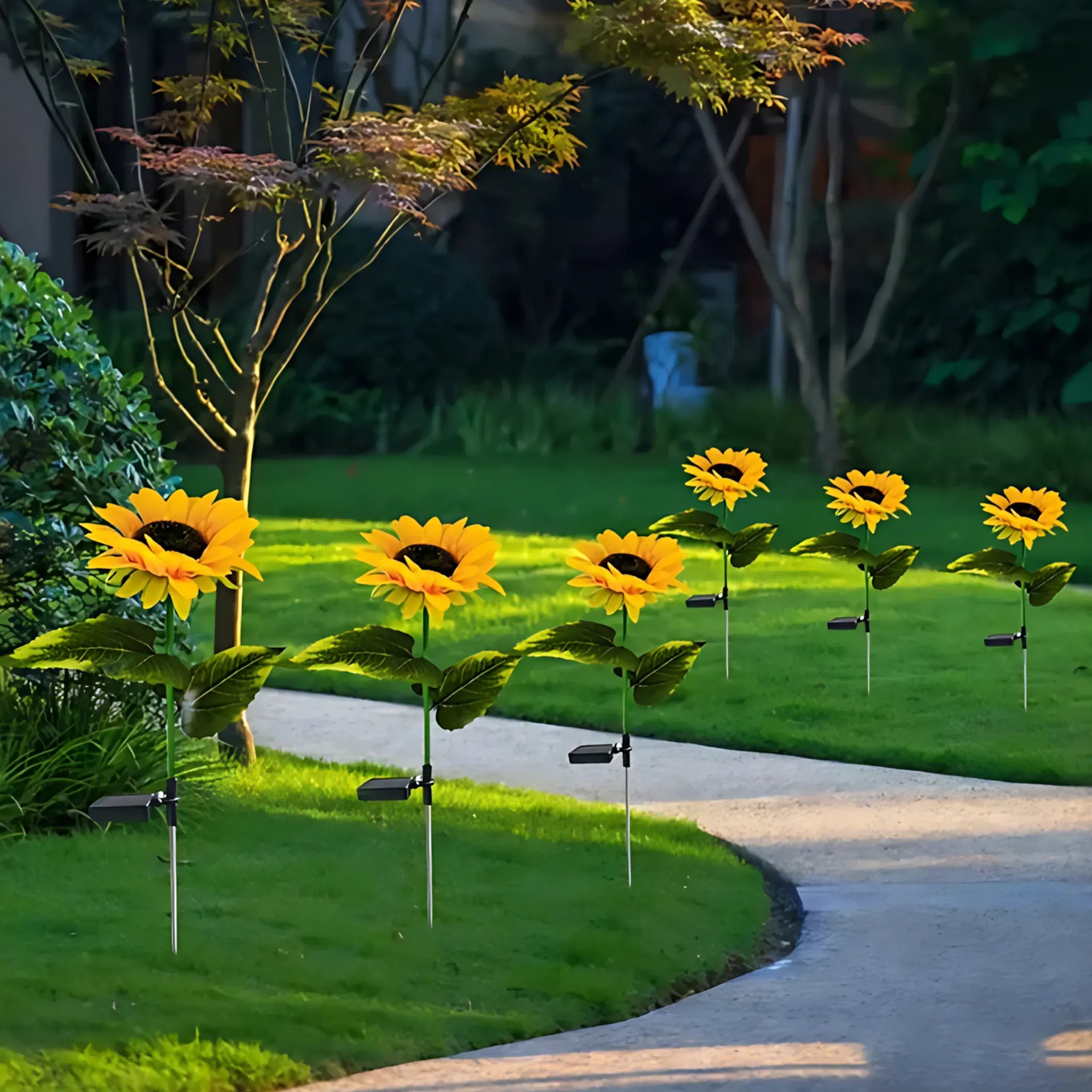 Solar Sunflower Lights - LED Garden Decor for Outdoor Beauty Solar Lights