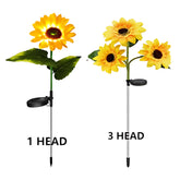 Solar Sunflower Lights - LED Garden Decor for Outdoor Beauty Warm White / 1PC 1HEAD Solar Lights