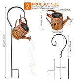 Solar Watering Can Lights - Large Retro Metal Garden Lantern Solar Lights Lantern