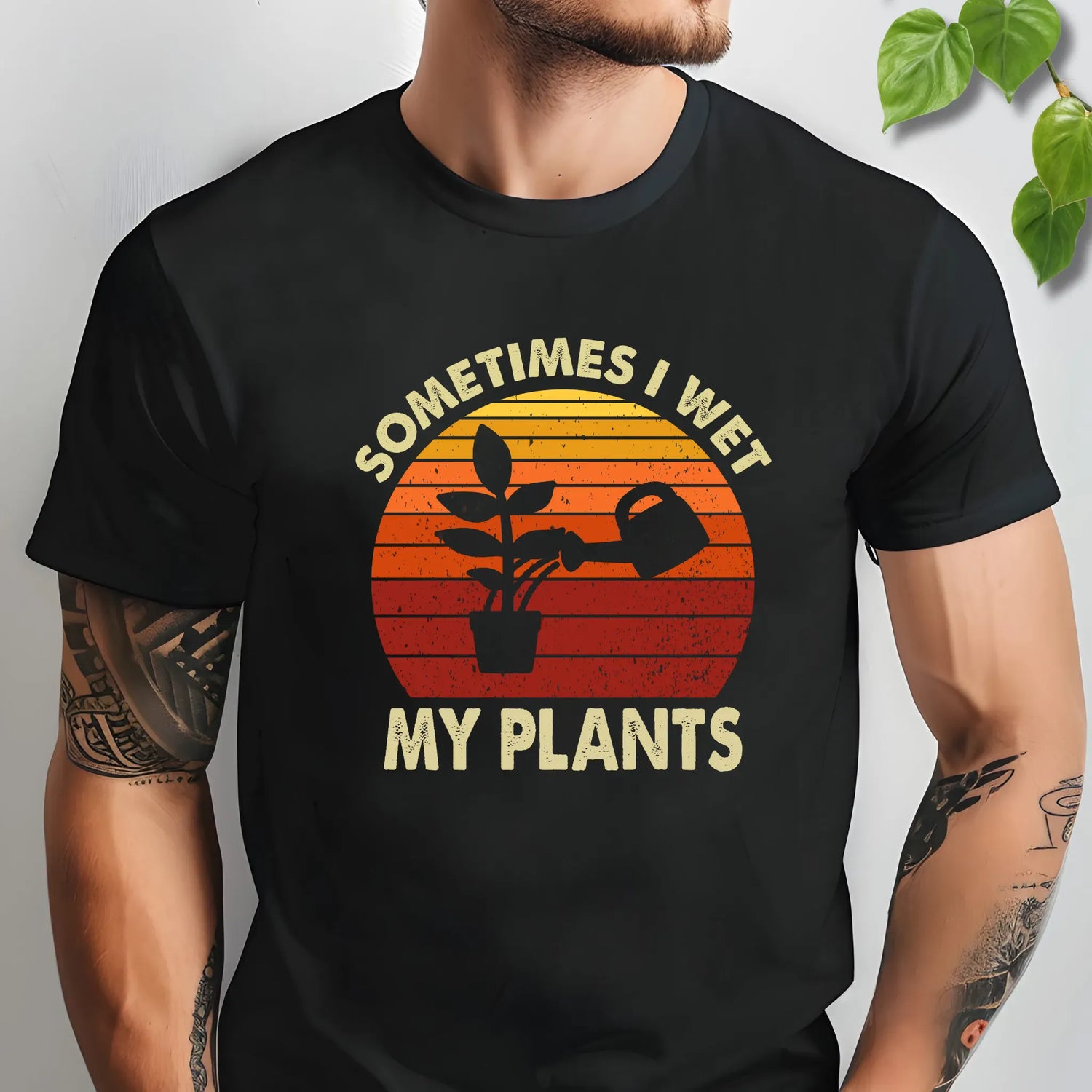 Sometimes I Wet My Plants T-shirt Black / S T-Shirt
