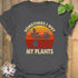 Sometimes I Wet My Plants T-shirt Charcoal / S T-Shirt