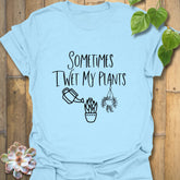 Sometimes I Wet My Plants T-shirt Light Blue / S T-Shirt