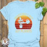 Sometimes I Wet My Plants T-shirt Light Blue / S T-Shirt