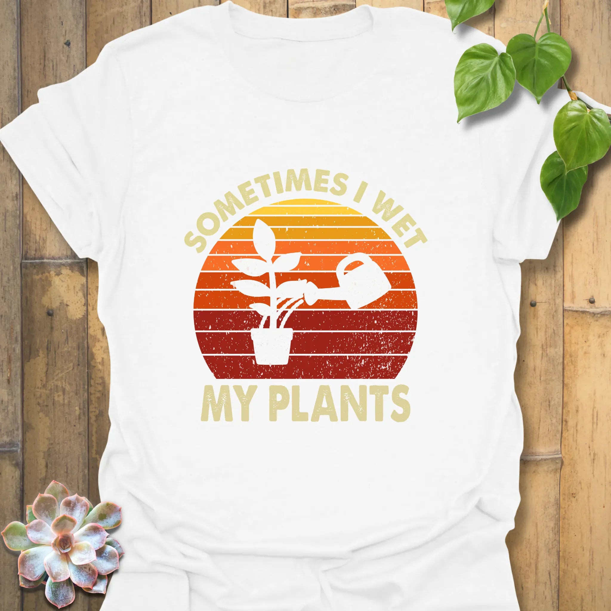 Sometimes I Wet My Plants T-shirt White / S T-Shirt
