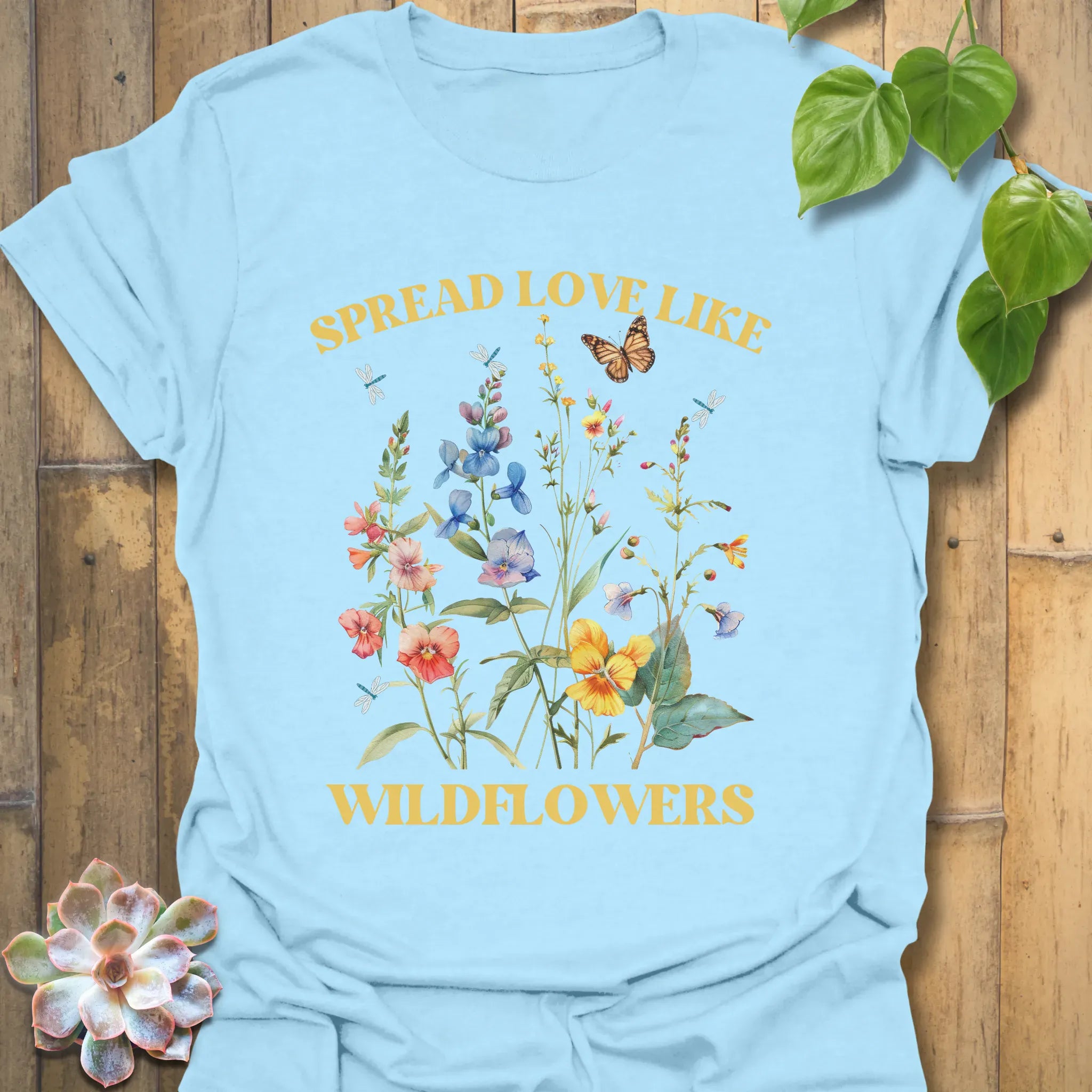 Spread Love T-shirt Light Blue / S T-Shirt