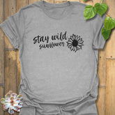 Stay Wild Sunflower T-Shirt Sport Grey / S T-Shirt