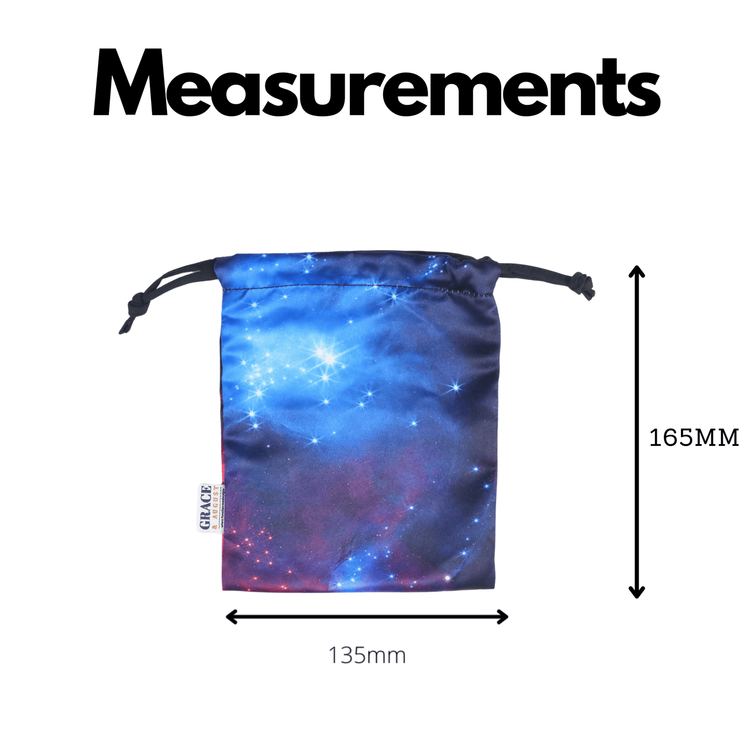 Storage Bag, Drawstring, small- Perfect for Everyday Use - Night Sky Face masks