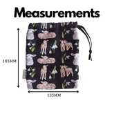 Storage Bag, Small Drawstring - Perfect for Everyday Use - Field of Lambs Face masks