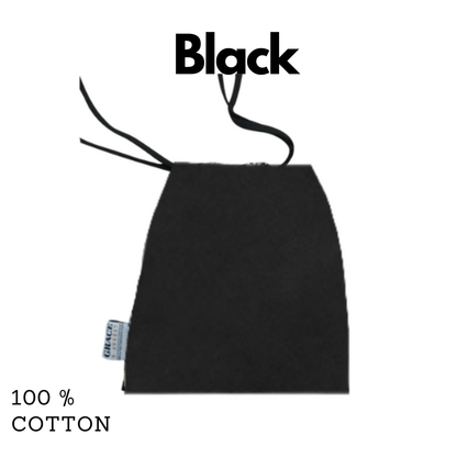 Storage Bag - Versatile Cotton Small Drawstring  Bag - Perfect for Everyday Use - Black Face masks