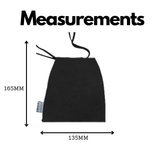 Storage Bag - Versatile Cotton Small Drawstring  Bag - Perfect for Everyday Use - Black Face masks