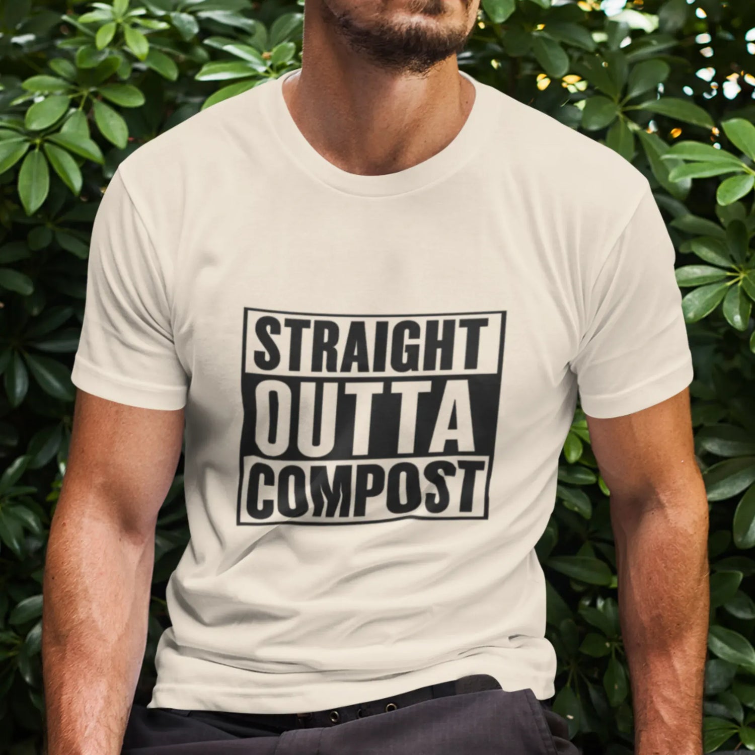 Straight Outta Compost T-shirt Natural / S T-Shirt