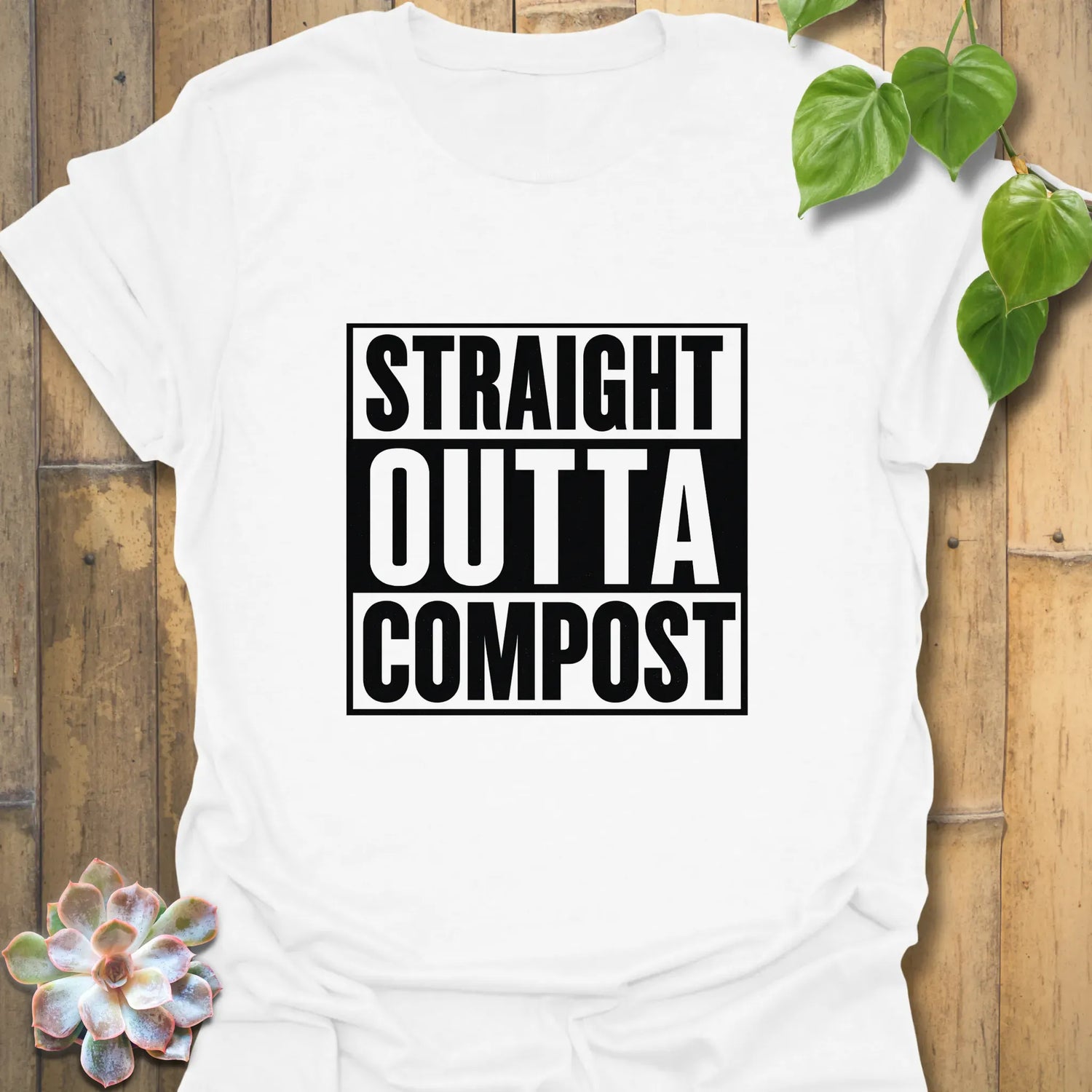 Straight Outta Compost T-shirt White / S T-Shirt