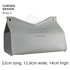 Stylish PU Tissue Box Holder | Curved and Straight Styles | Seven Colors grey1 Facial Tissue Holder