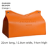 Stylish PU Tissue Box Holder | Curved and Straight Styles | Seven Colors orange1 Facial Tissue Holder