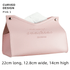 Stylish PU Tissue Box Holder | Curved and Straight Styles | Seven Colors Pink1 Facial Tissue Holder