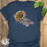 Sunflower Serenity T-shirt Heather Navy / S T-Shirt