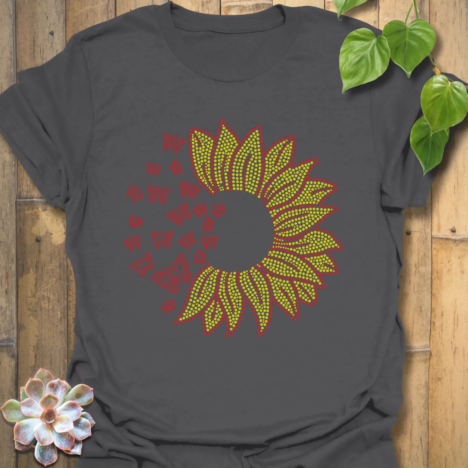 Sunflower Sparkle T-shirt Charcoal / S T-Shirt