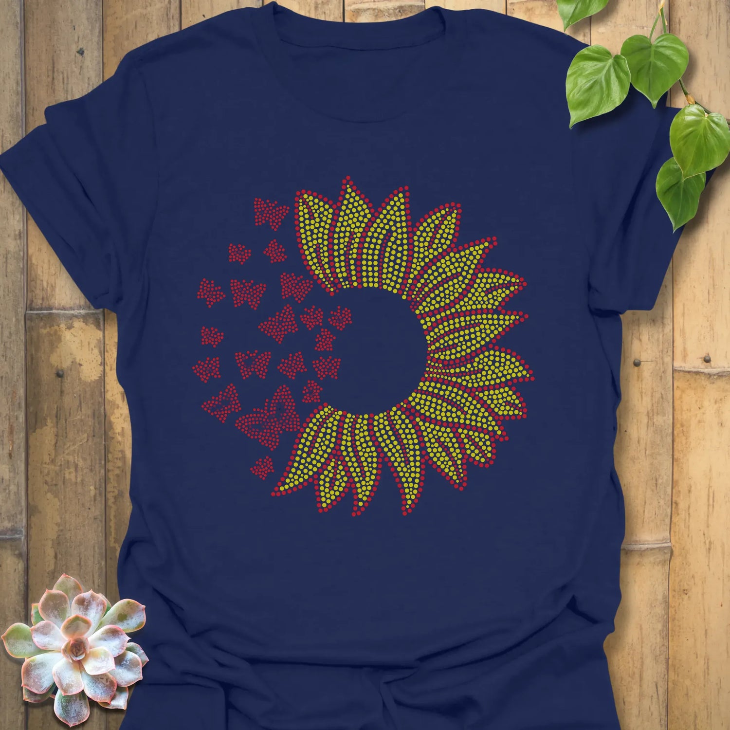 Sunflower Sparkle T-shirt Navy / S T-Shirt