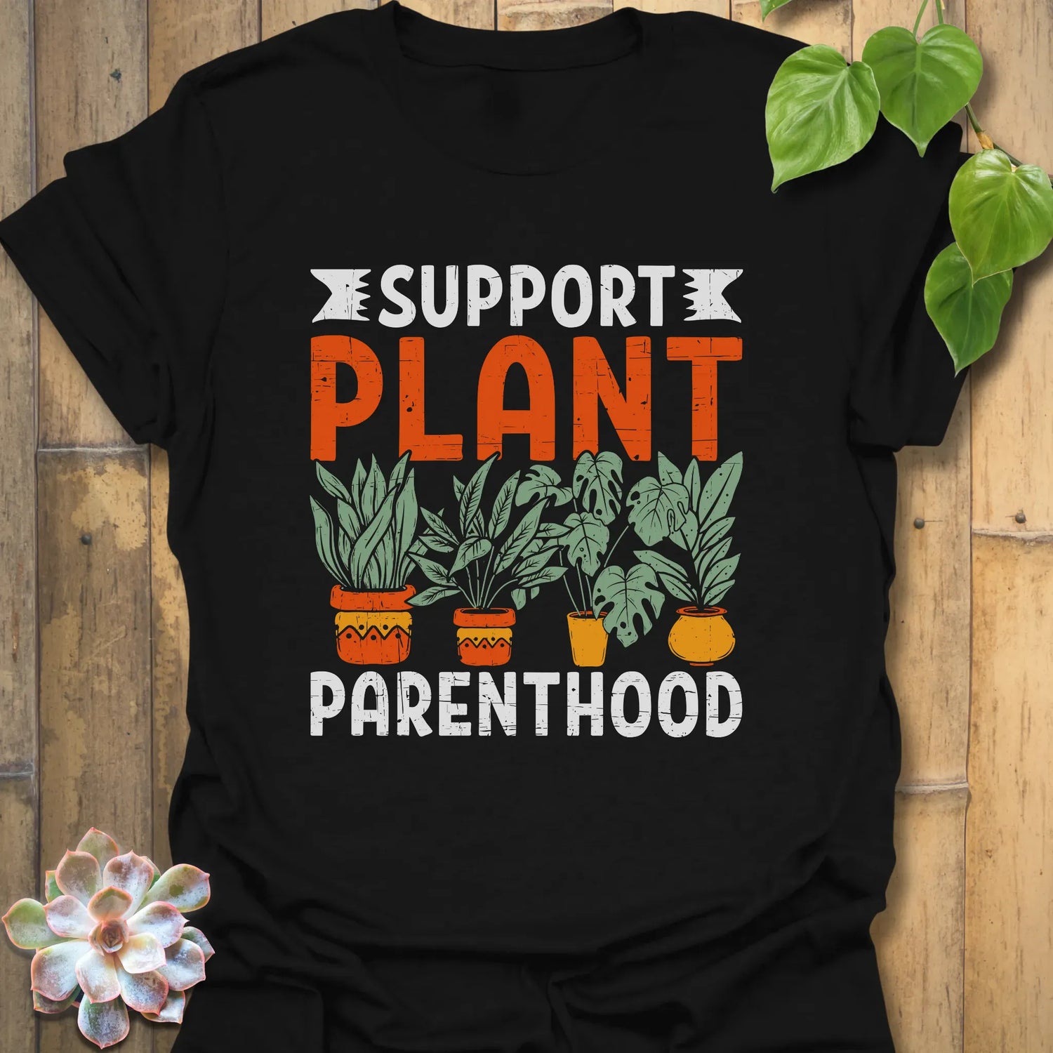 Support Plant Parenthood T-Shirt Black / S T-Shirt