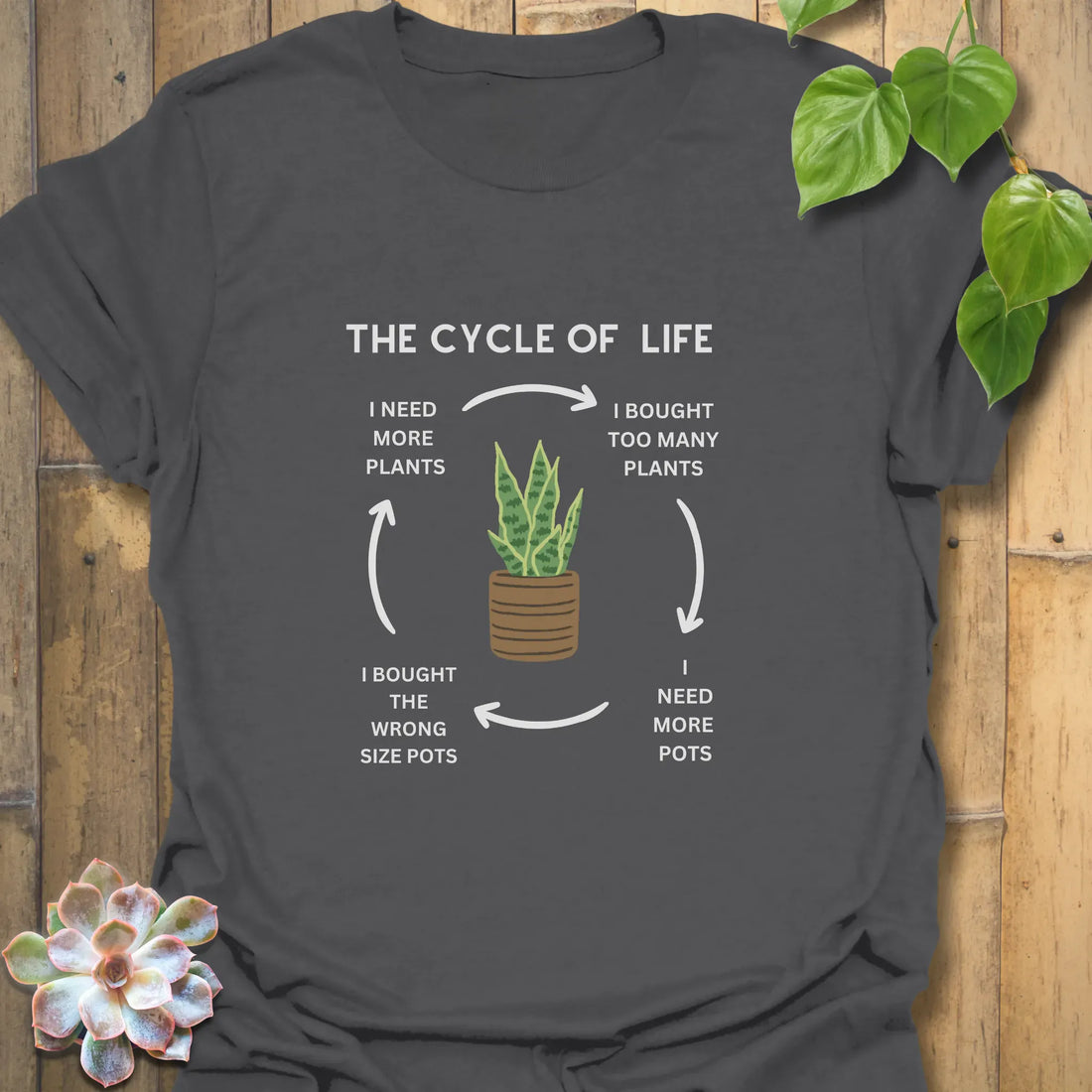The Cycle of Life T-shirt Charcoal / S T-Shirt