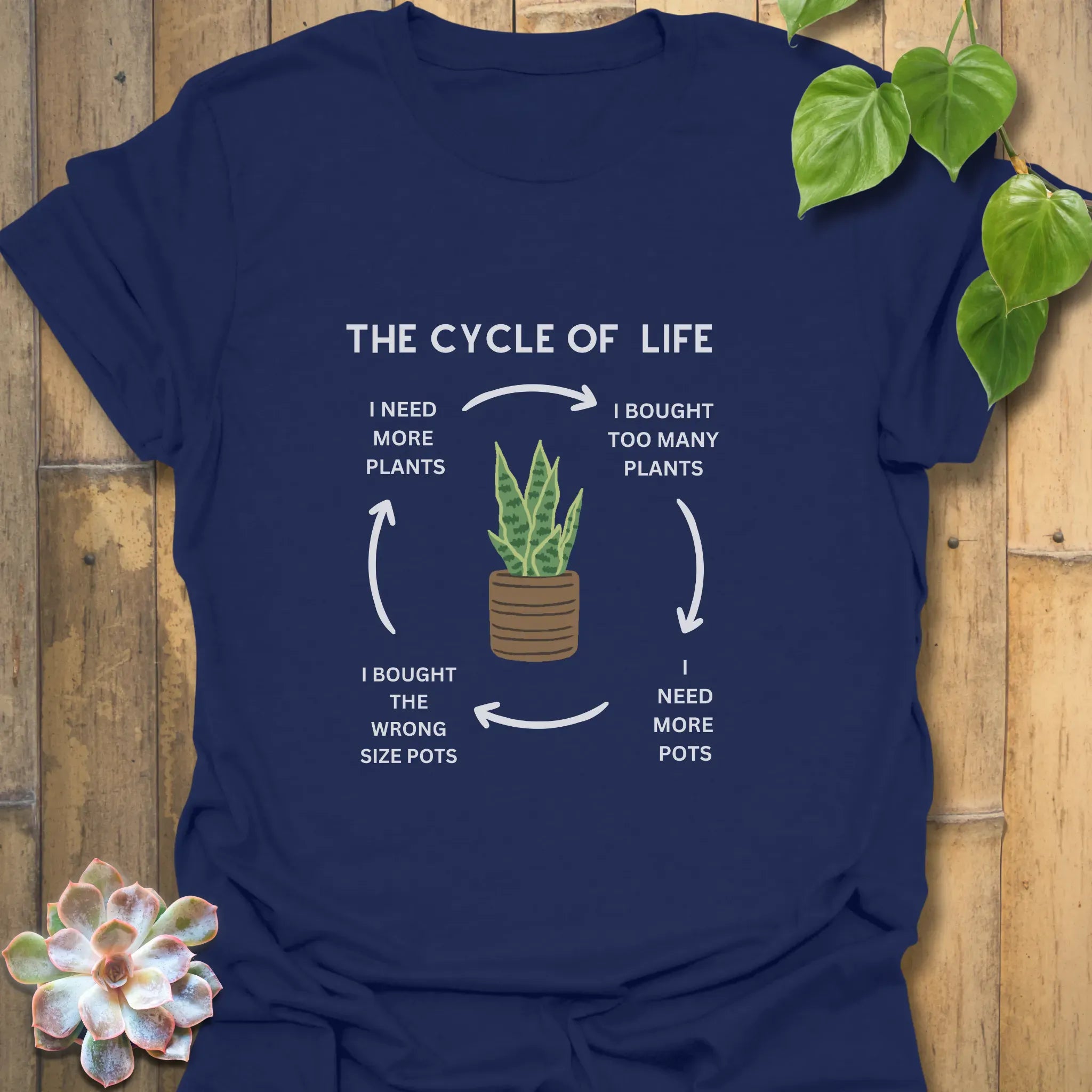 The Cycle of Life T-shirt Navy / S T-Shirt