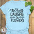 The Earth Laughs T-shirt Light Blue / S T-Shirt