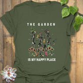 The Garden Is My Happy Place T-shirt Military Green / S T-Shirt
