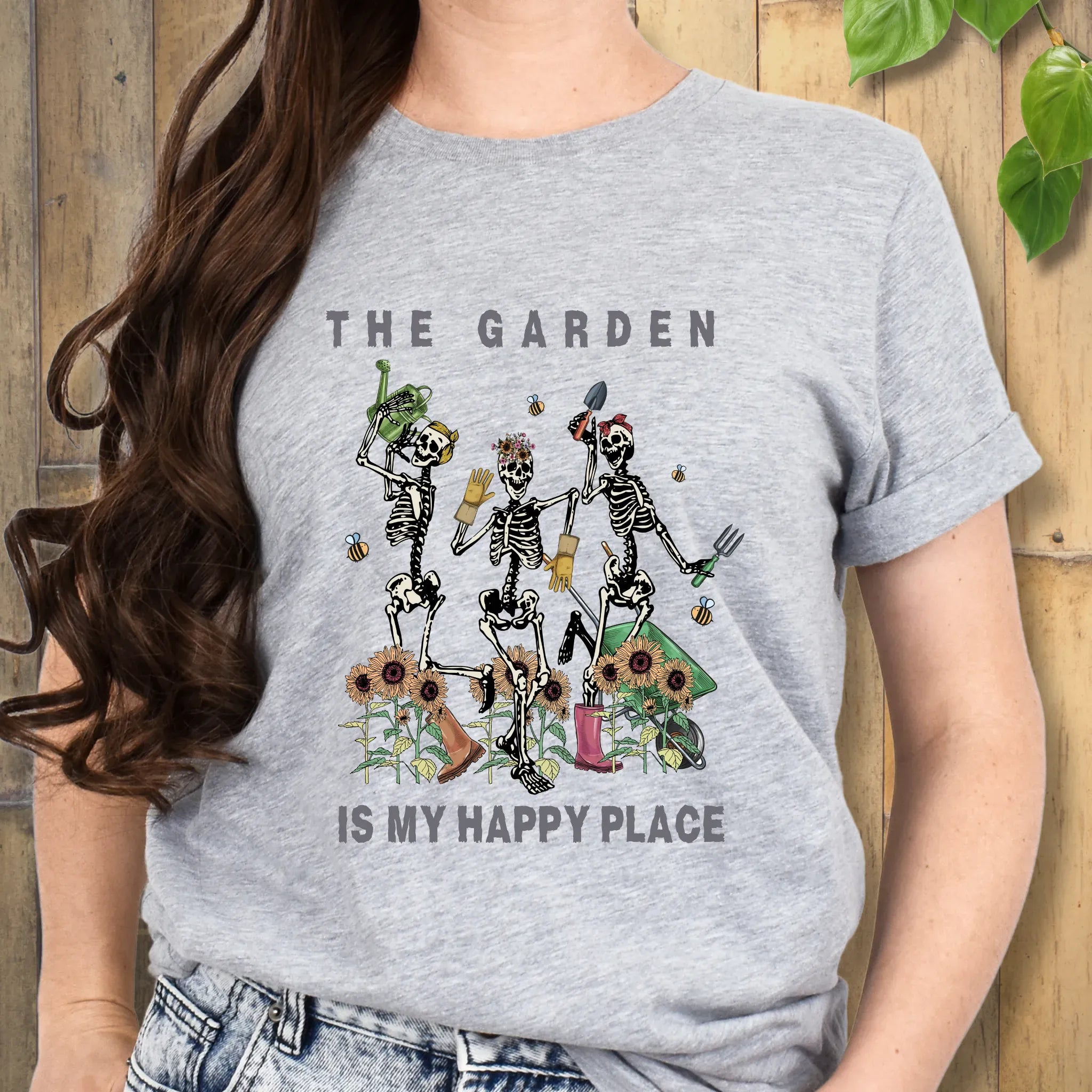The Garden Is My Happy Place T-shirt Sport Grey / S T-Shirt