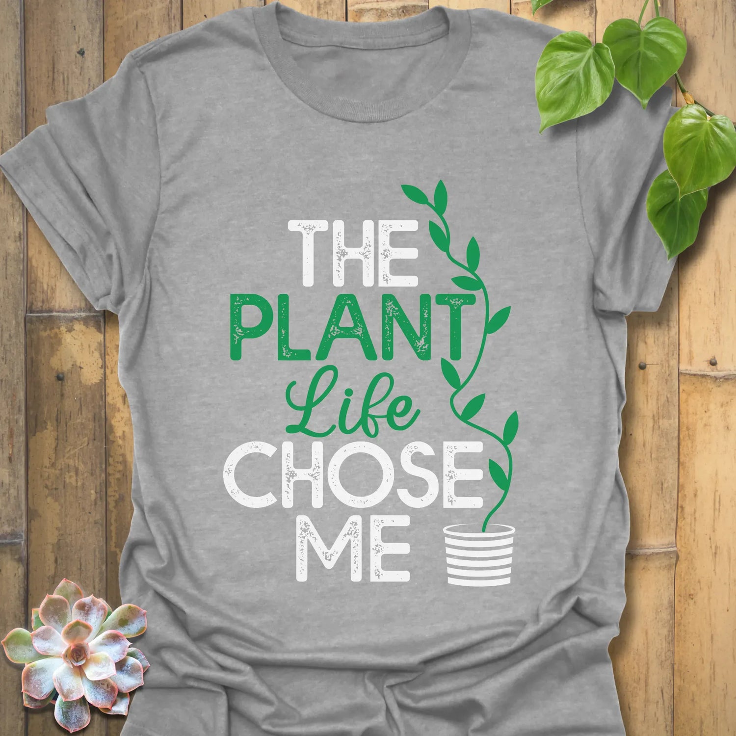 The Plant Life Chose Me T-shirt Sport Grey / S T-Shirt