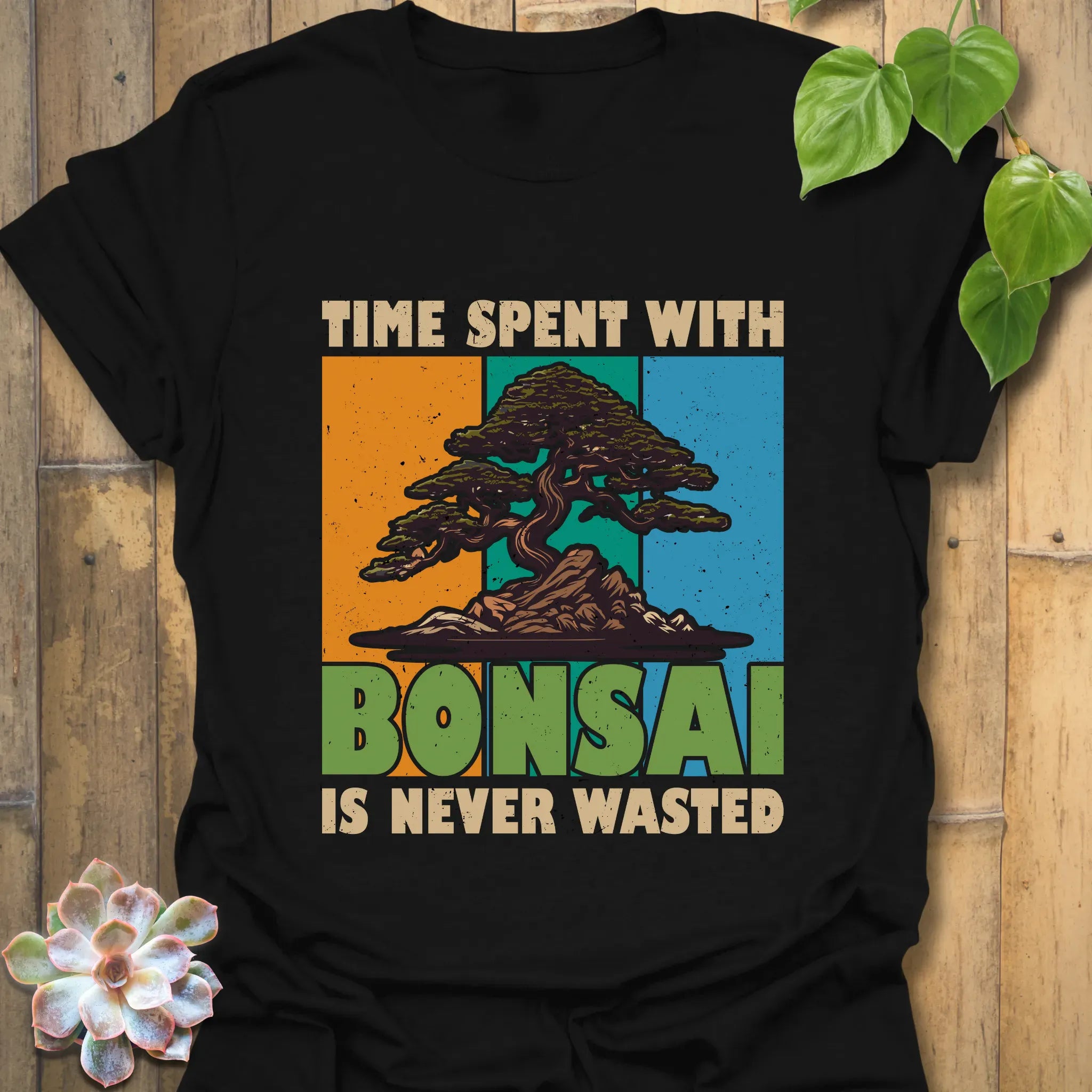 Time Spent With Bonsai T-shirt Black / S T-Shirt