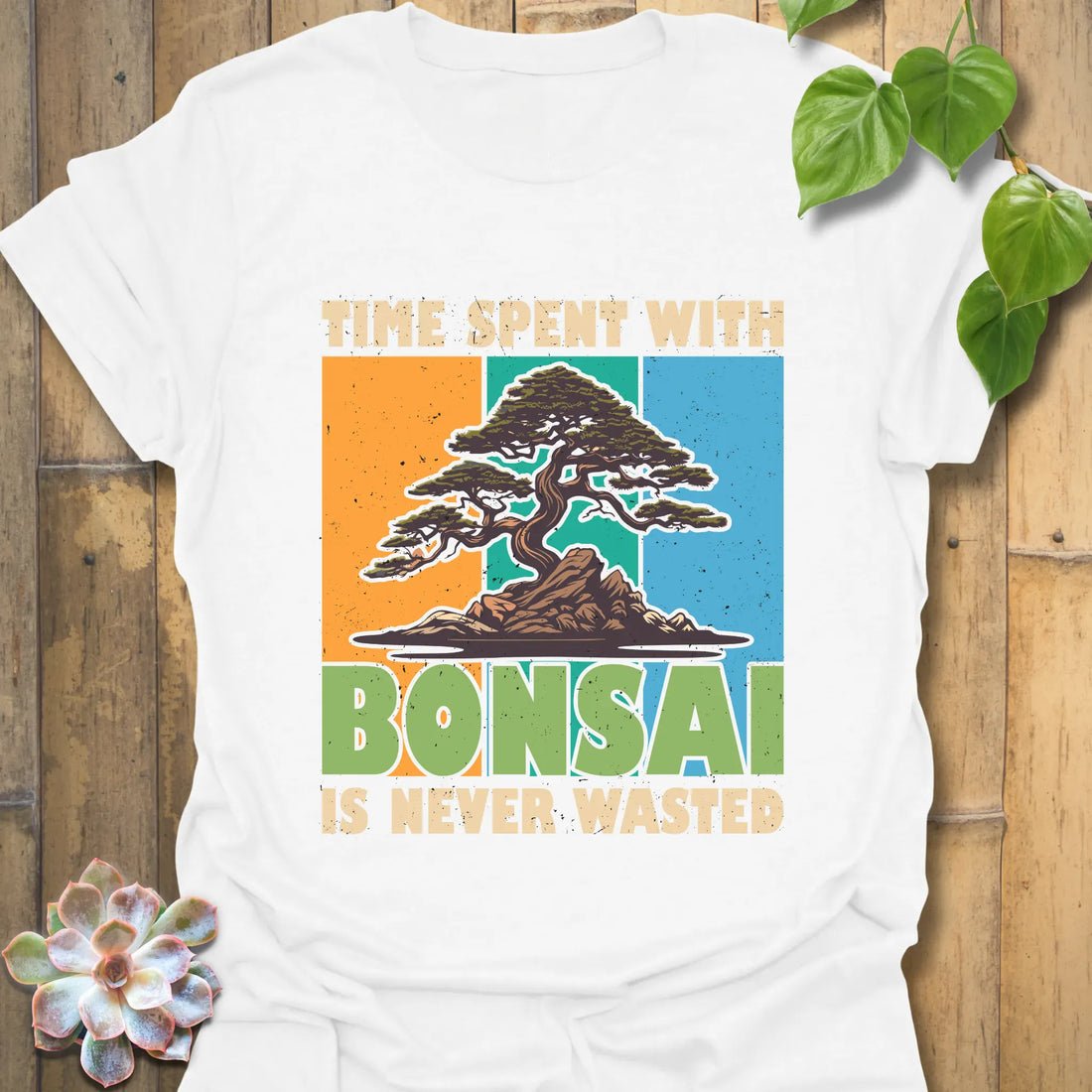 Time Spent With Bonsai T-shirt White / S T-Shirt