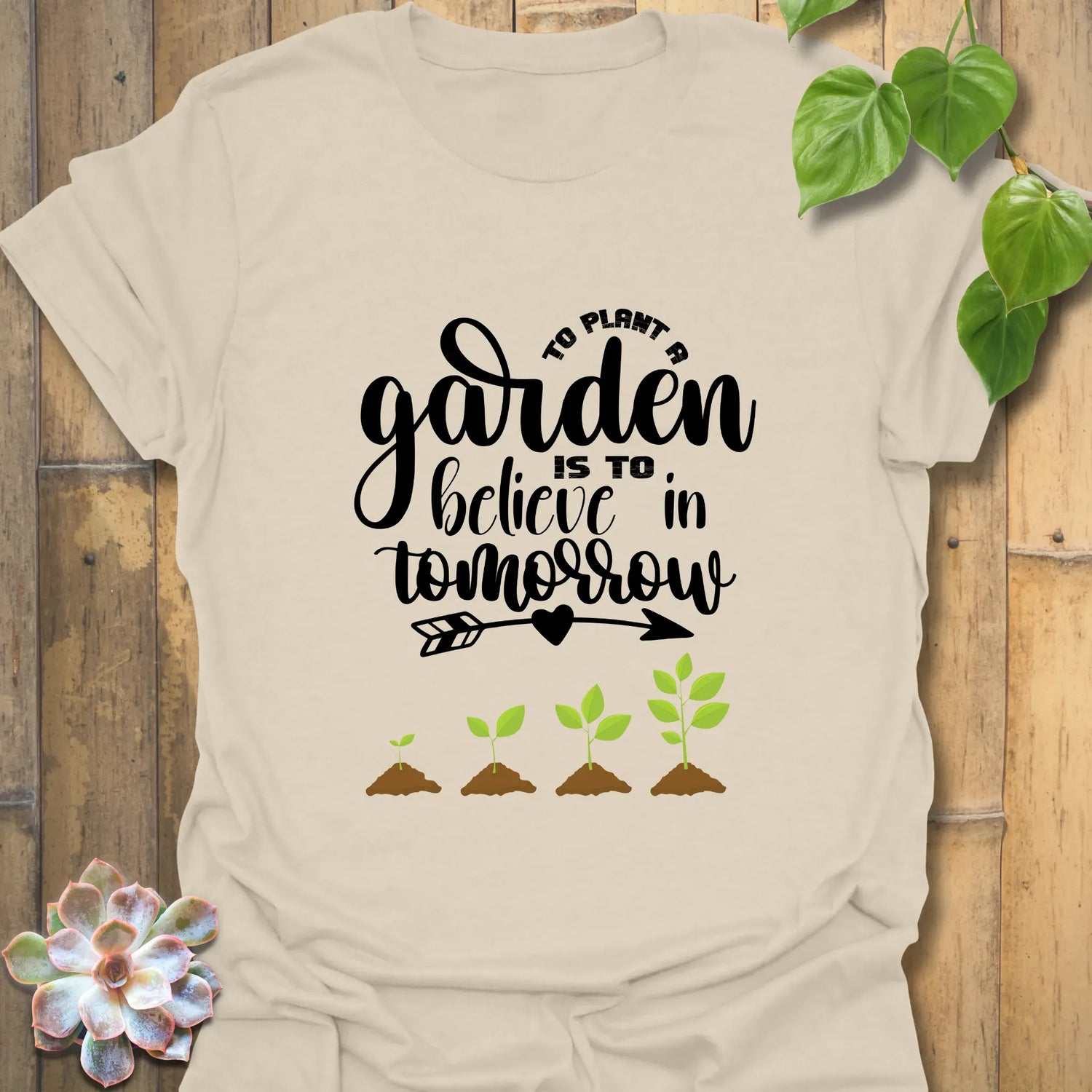 To Plant A Garden T-shirt Natural / S T-Shirt