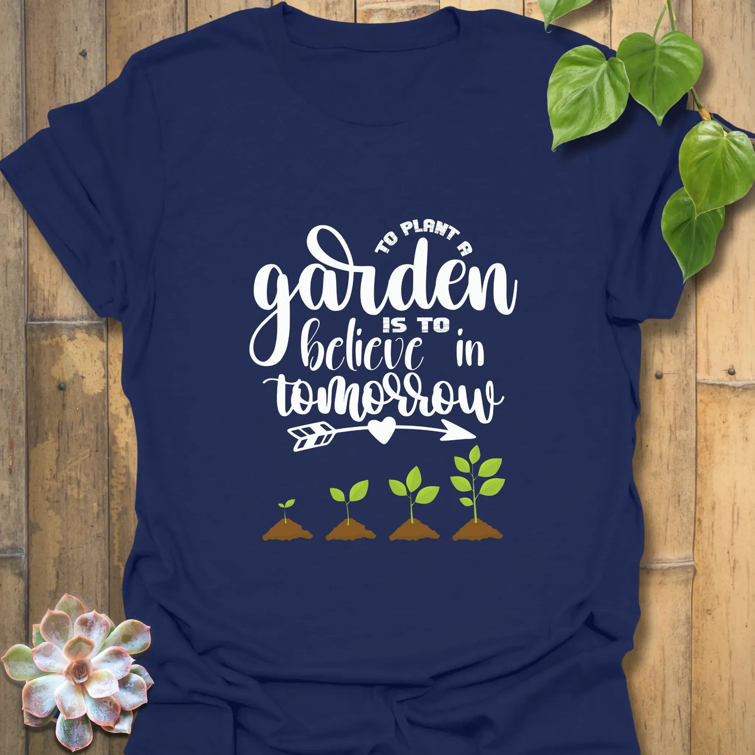 To Plant A Garden T-shirt Navy / S T-Shirt