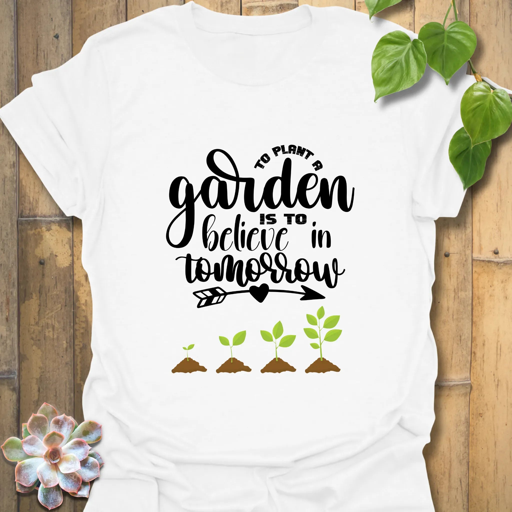 To Plant A Garden T-shirt White / S T-Shirt