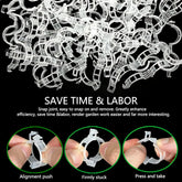 Tomato Plant Support Clips - Durable & Easy-to-Use Trellis Clips Plant Support