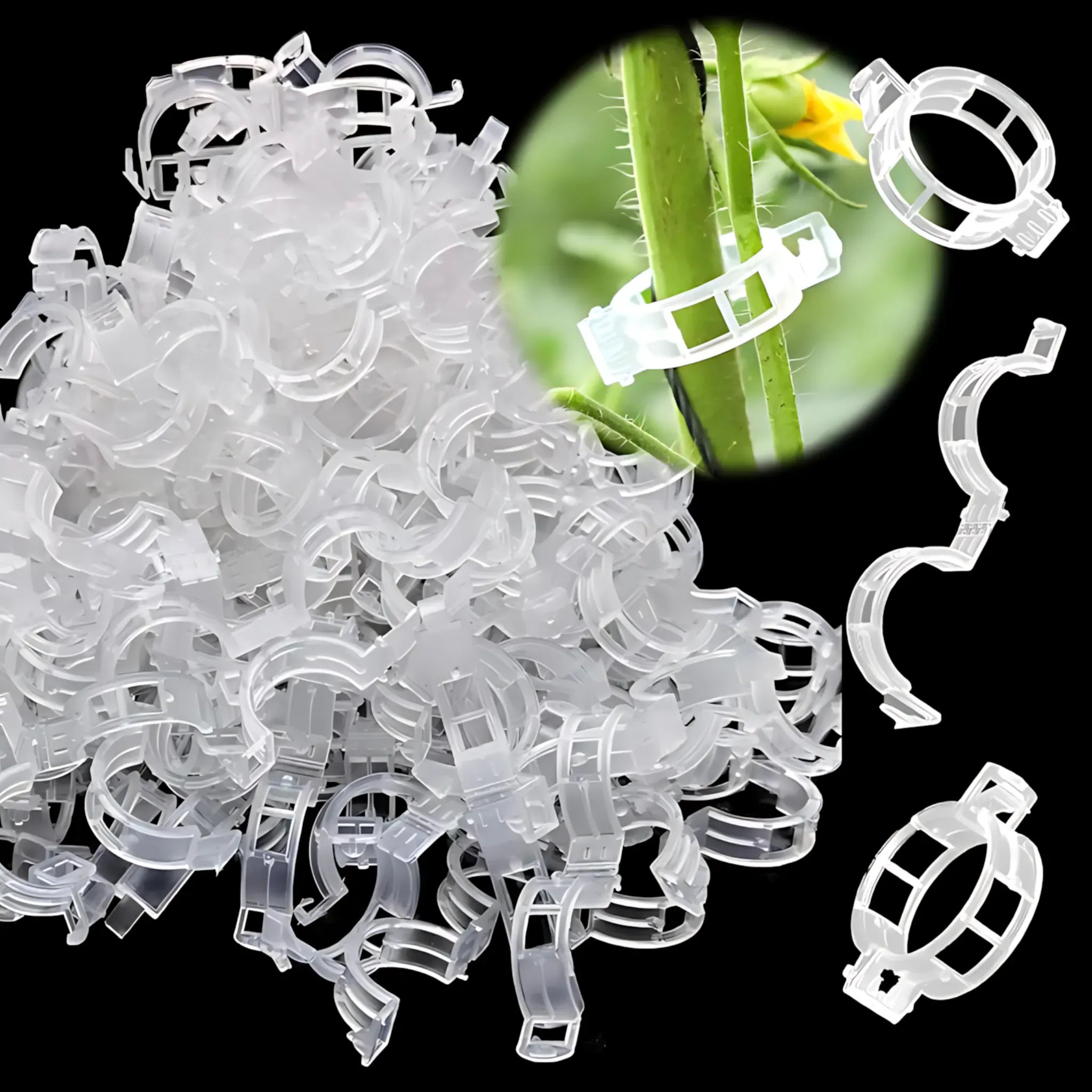 Tomato Plant Support Clips - Durable &amp; Easy-to-Use Trellis Clips Plant Support