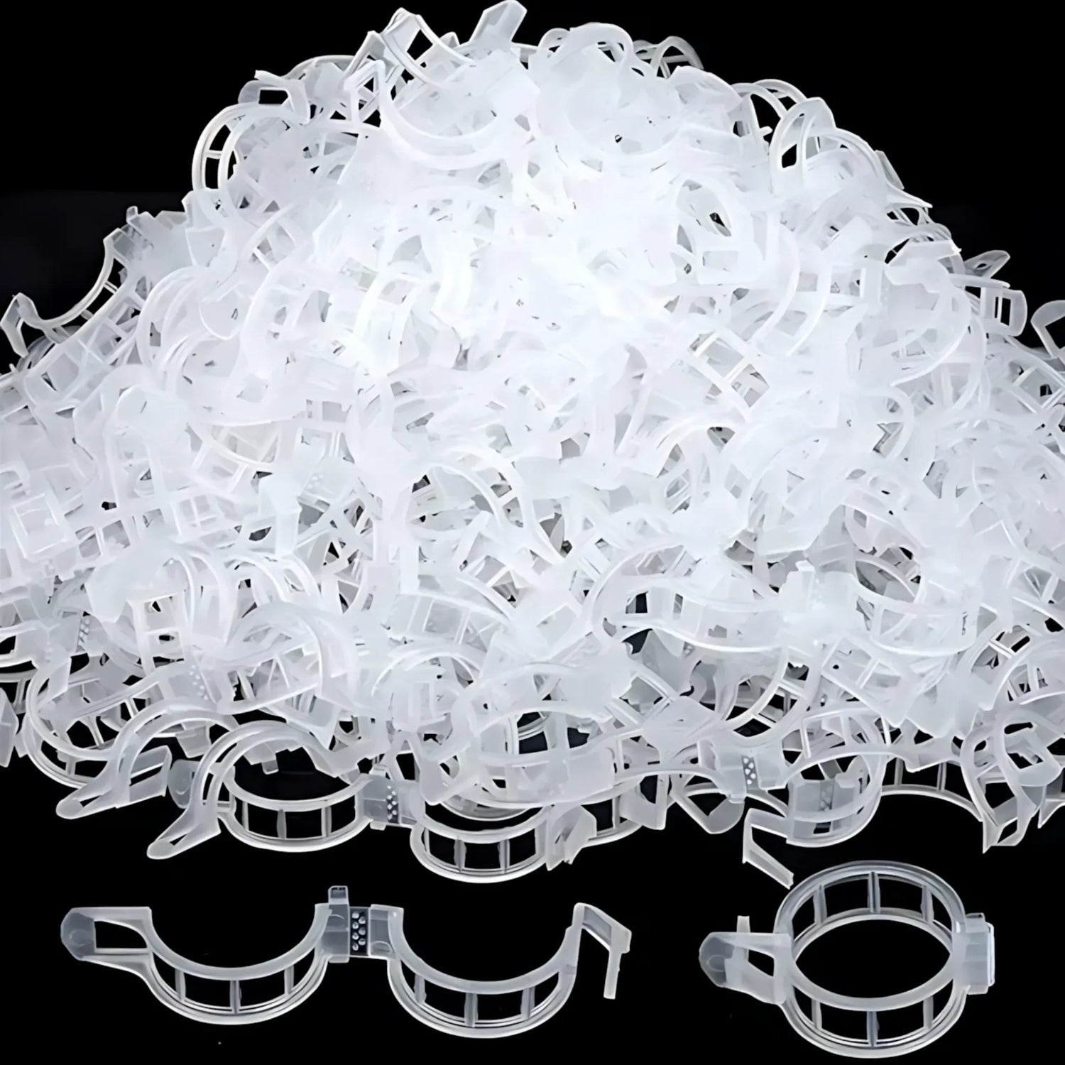 Tomato Plant Support Clips - Durable &amp; Easy-to-Use Trellis Clips White / 50pcs Plant Support
