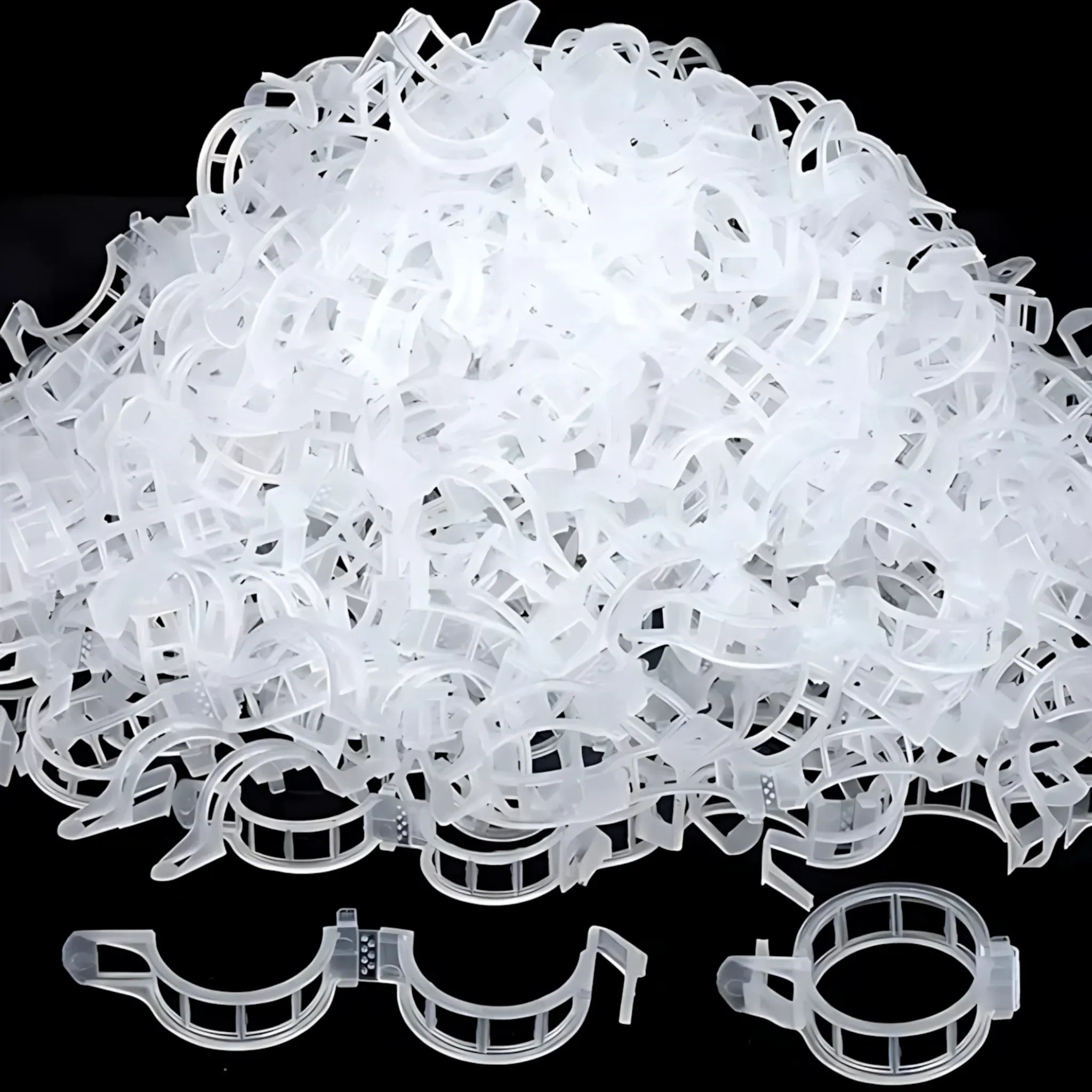 Tomato Plant Support Clips - Durable &amp; Easy-to-Use Trellis Clips White / 50pcs Plant Support
