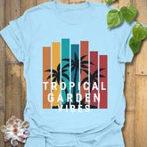 Tropical Garden Vibes T-shirt Light Blue / S T-Shirt